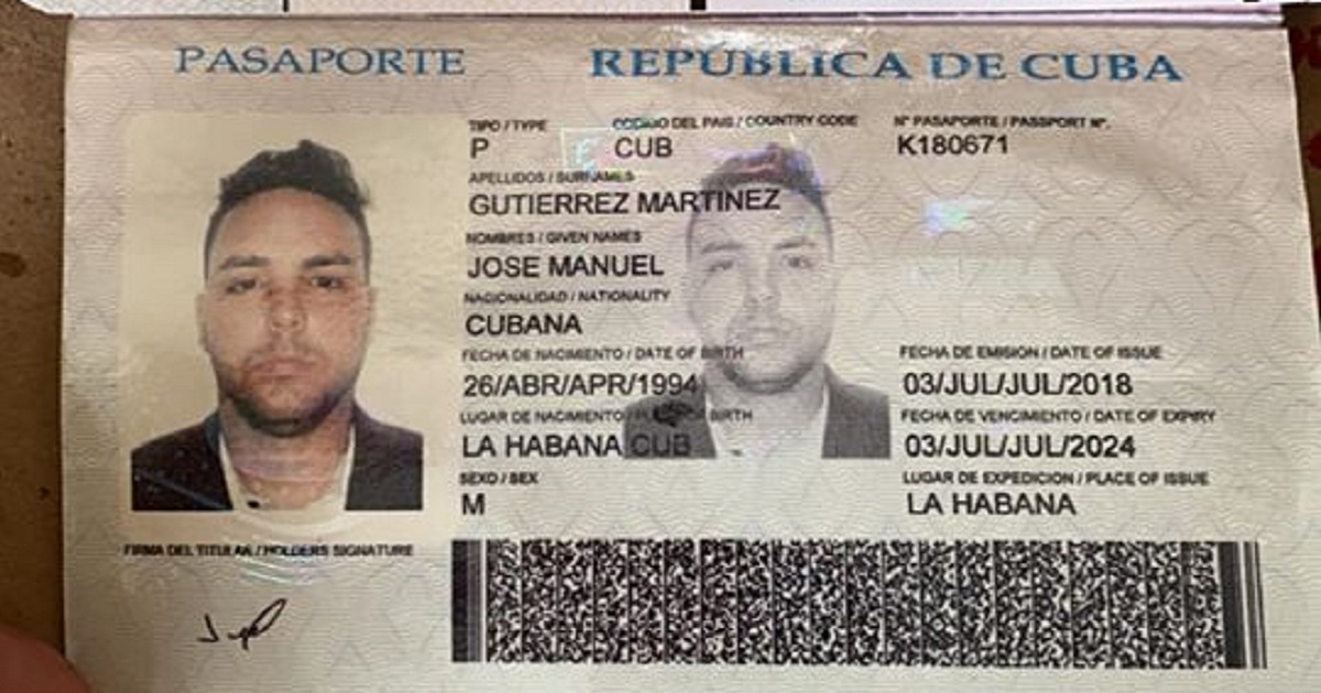Pasaporte cubano extraviado © Facebook/Annabelle Perez