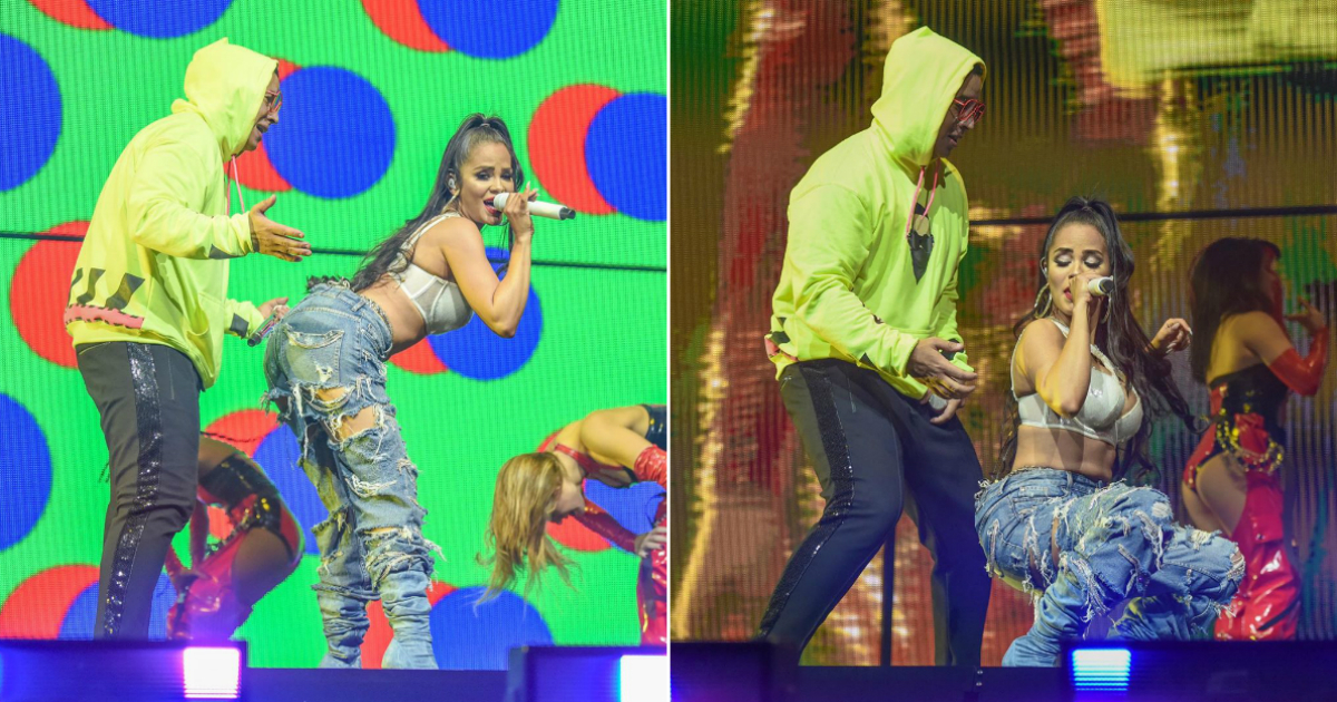 Natti Natasha bailando en el concierto de Daddy Yankee en Puerto Rico © Instagram / Natti Natasha