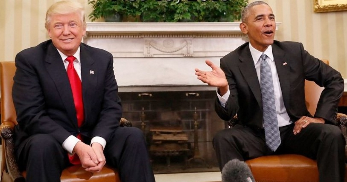 Donald Trump y Barack Obama en 2016 © Flickr/ mccauleys-corner