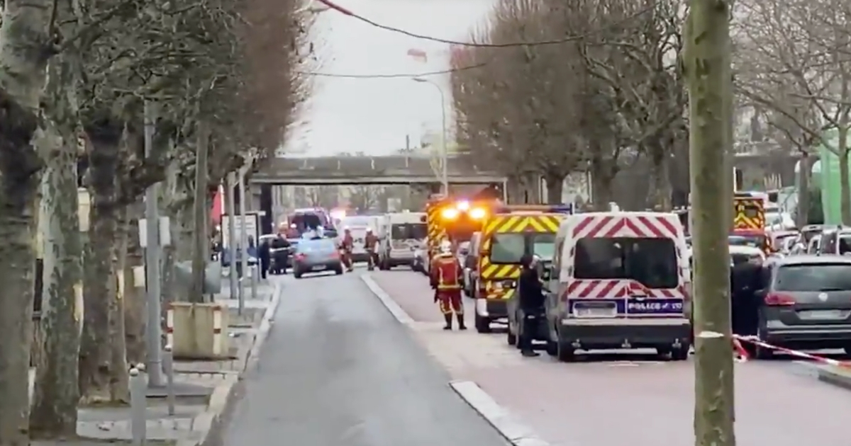 Zona del ataque con cuchillo en una localidad al sur de París. © Twitter / @RemyBuisine