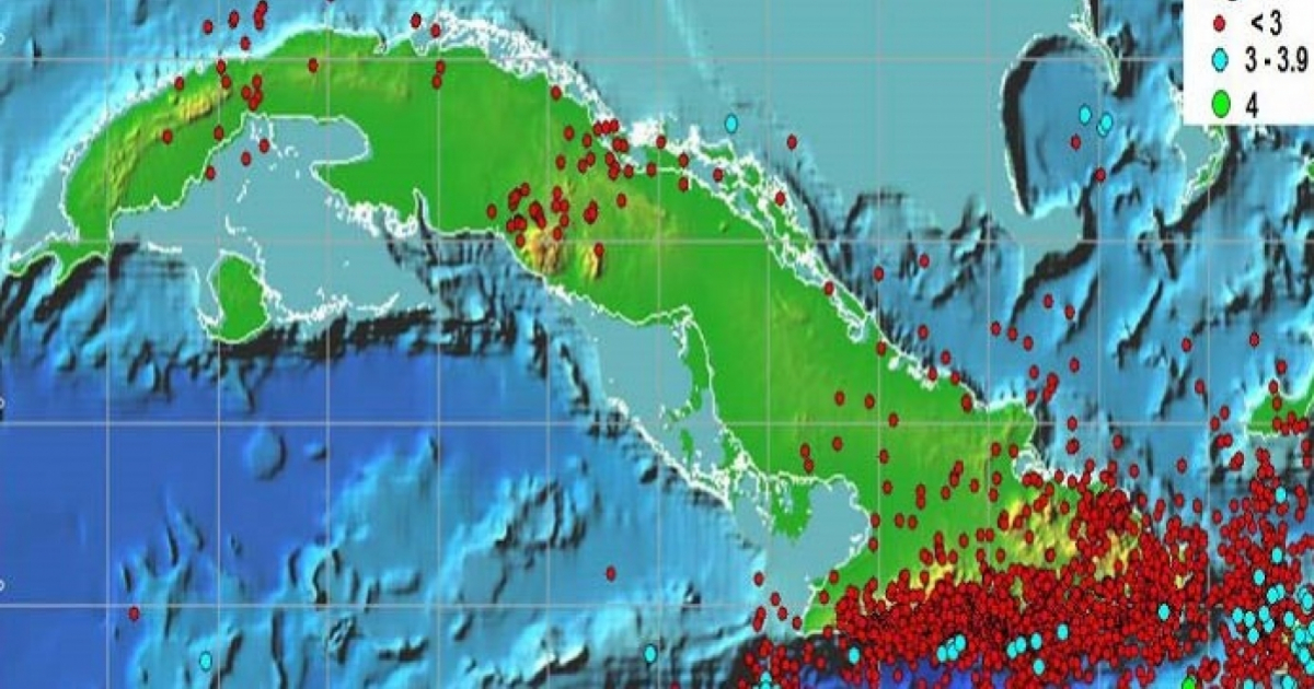 Actividad sismológica de Cuba © Centro Nacional de Investigaciones Sismológicas (CENAIS)