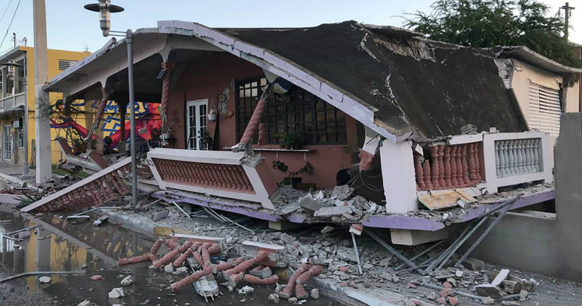 Estado en que quedó una de la viviendas afectadas por el sismo © REUTERS/Ricardo Ortiz