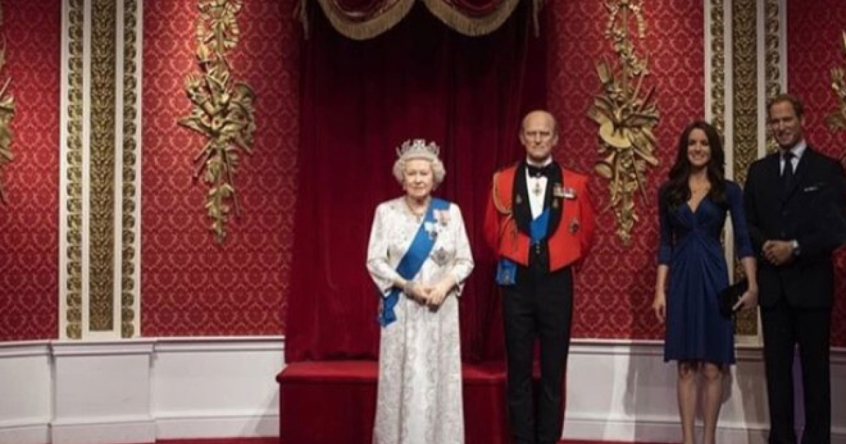 Realeza británica en el museo Madame Tussauds © Instagram / Annahar News