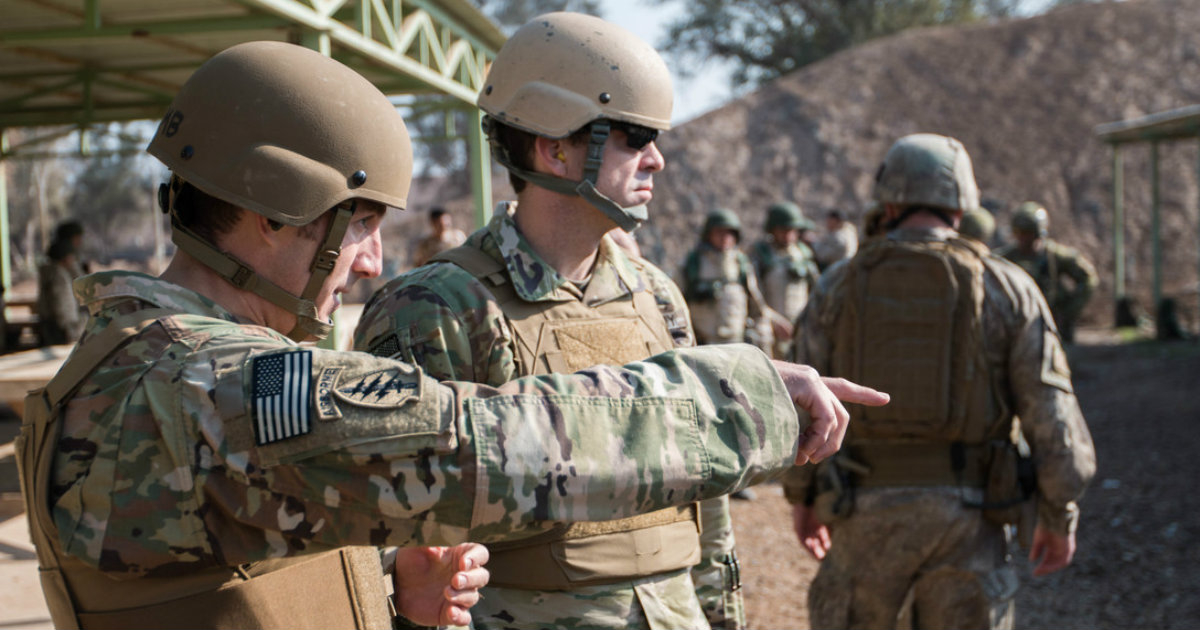 Oficiales del Ejército de Estados Unidos en Iraq © Centcom.mil