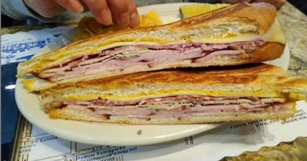 Sándwich cubano del restaurante Columbia, en Tampa © Columbia Restaurant/ Instagram