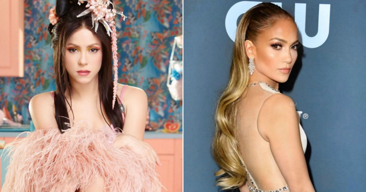 Shakira y Jennifer Lopez llevan el mismo vestido © Instagram / Shakira / Jennifer Lopez