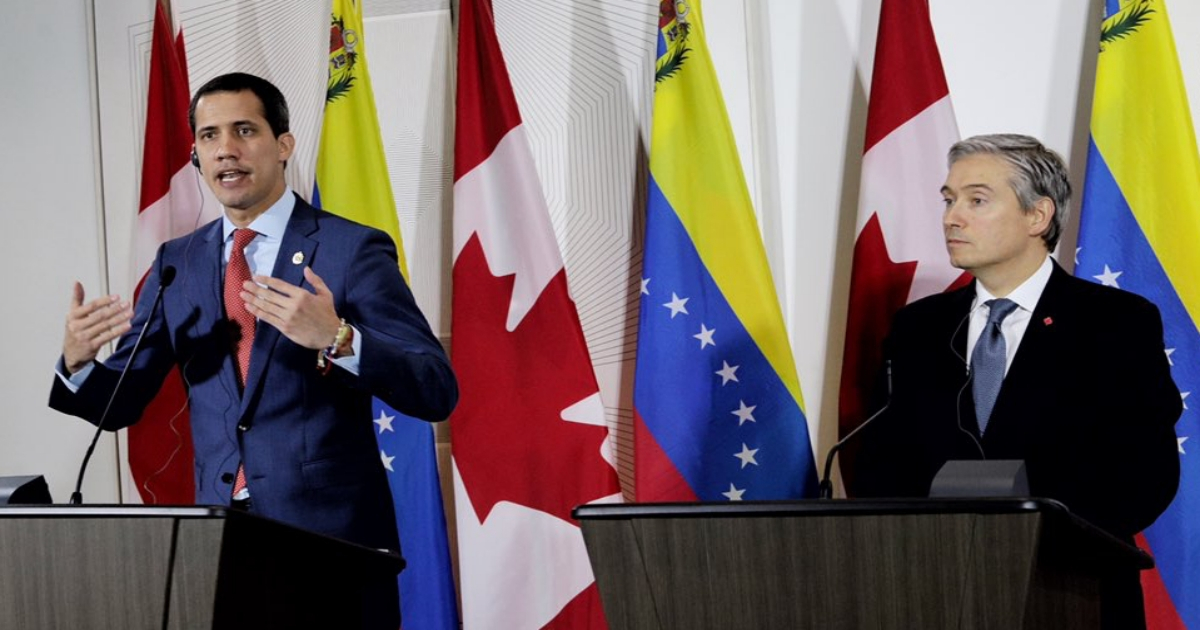 Juan Guaidó y el canciller de Canadá. (imagen de referencia) © Twitter / Juan Guaidó