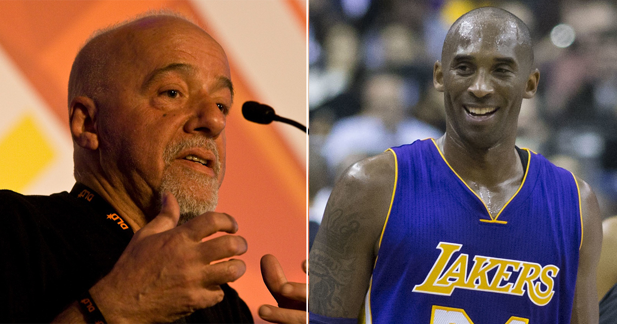 Paulo Coelho y Kobe Bryant © Wikipedia / Paulo Coelho / Kobe Bryant