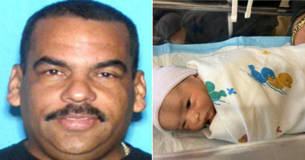 Ernesto Caballero y el bebé desaparecido © Miami-Dade Police 
