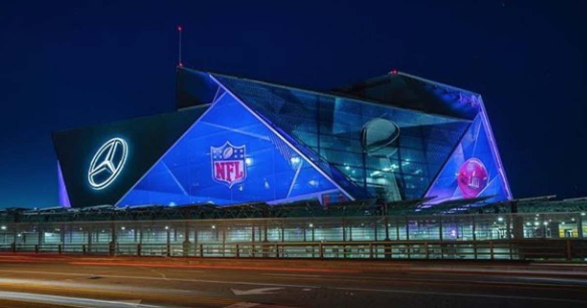 Mercedes-Benz Stadium, donde se celebró el Super Bowl 2019 © Instagram / Atlanta Super Bowl LIII