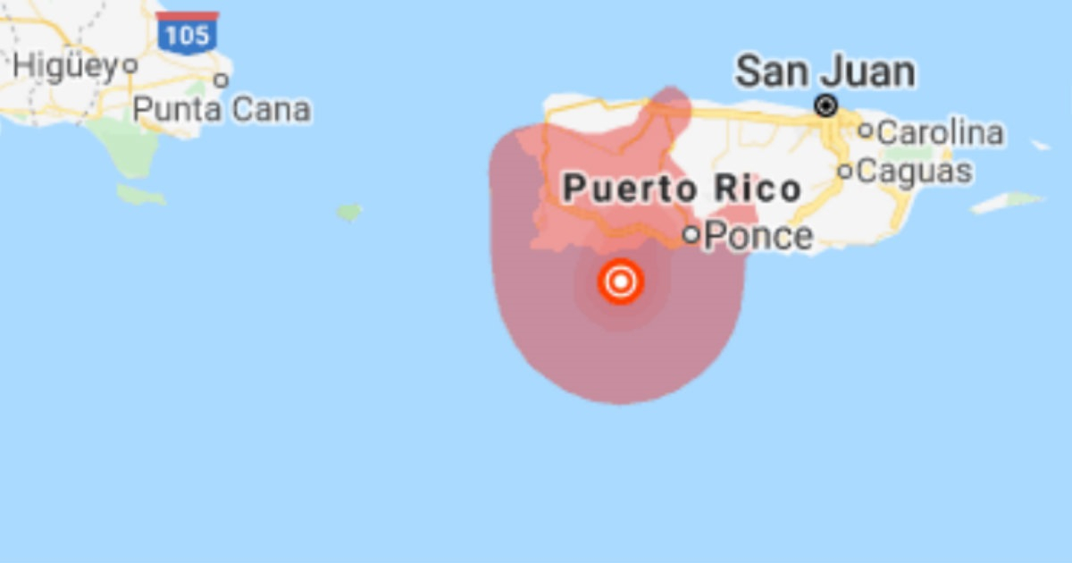 Sismo en Puerto Rico © Google