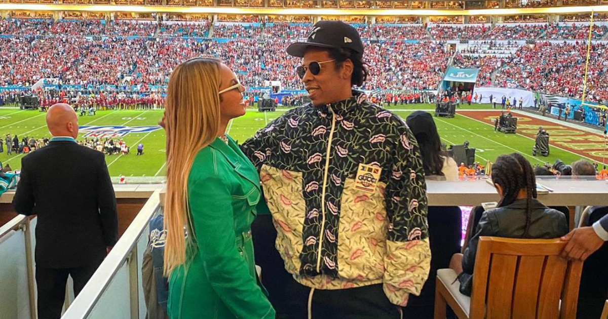 Beyoncé y Jay-Z en el Super Bowl © Instagram / Beyoncé