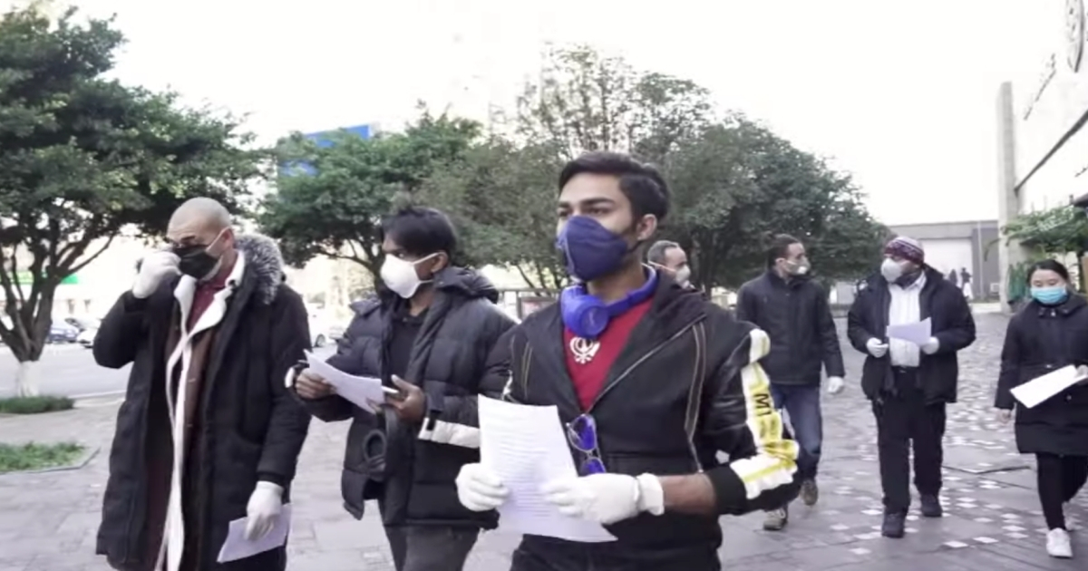 Voluntarios en Wuhan, epicentro del coronavirus. (imagen de referencia) © Captura de pantalla