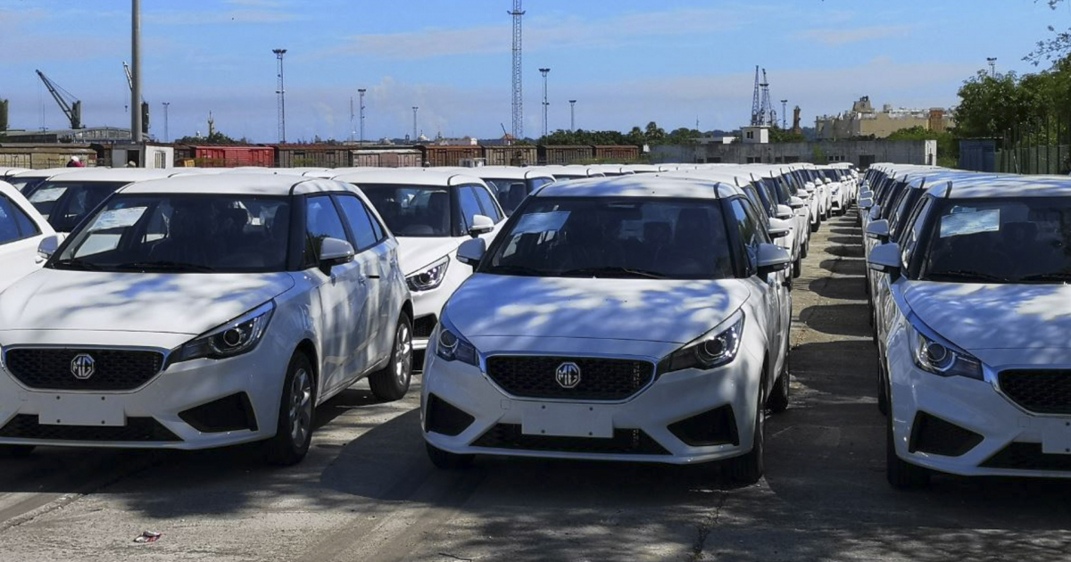 Autos MG 3 importados en Cuba © Facebook/Transtur