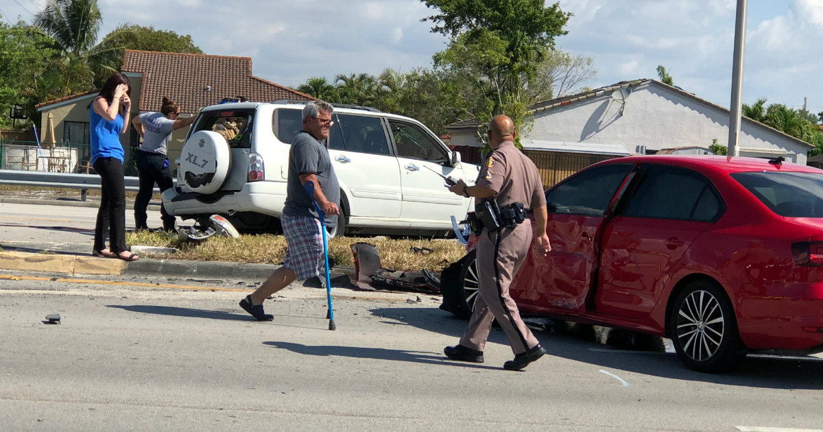 Accidente en Miami, imagen de referencia. © CiberCuba