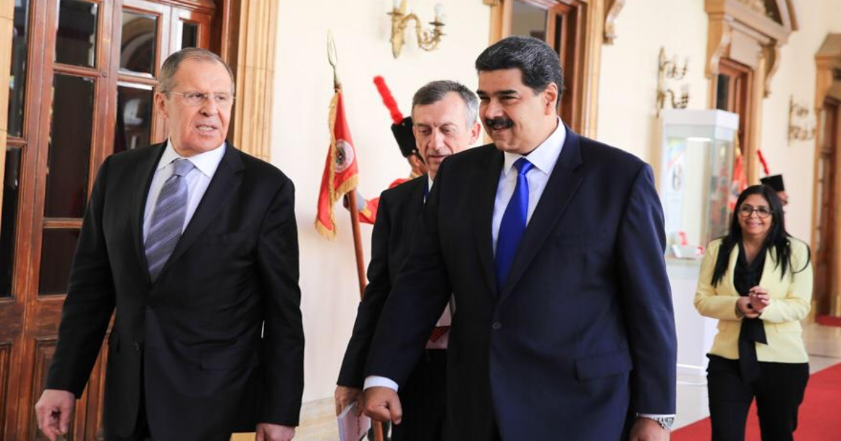 Sergei Lavrov y Nicolás Maduro. © Twitter / Nicolás Maduro