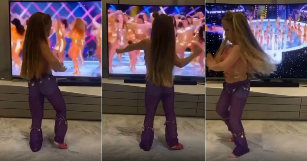La hija de Rakitic bailando como Shakira © Instagram / Shakira