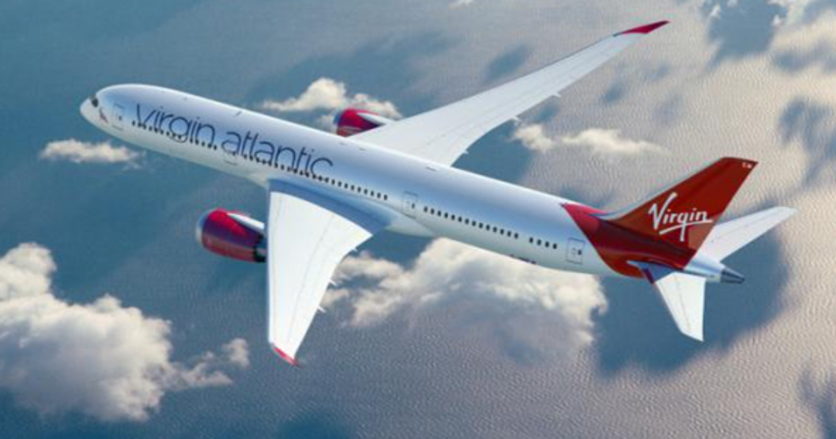 Boeing 787-9 de Virgin Atlantic que vuela a Cuba. (imagen de referencia) © Virgin Atlantic Cargo