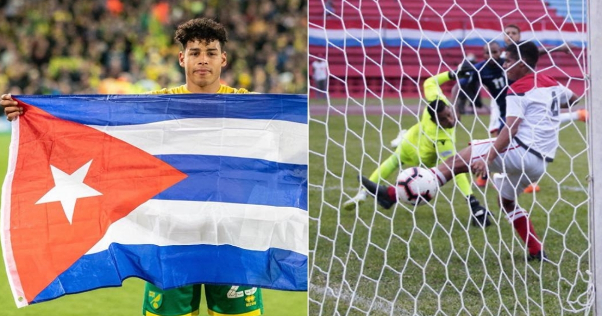 Onel Hernández y selección cubana de fútbol. (imágenes de referencia) © Collage con Facebook y Jit / Calixto N. Llanes