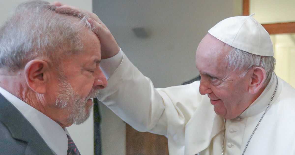El papa Francisco junto Lula da Silva, este jueves © REUTERS