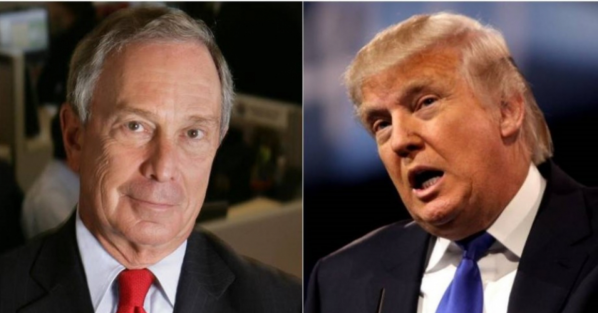 Mike Bloomberg y Donald Trump © Wikimedia Commons y Flickr/ Gage Skidmore