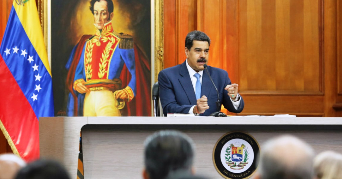 Nicolás Maduro en la rueda de prensa © Twitter / Nicolás Maduro