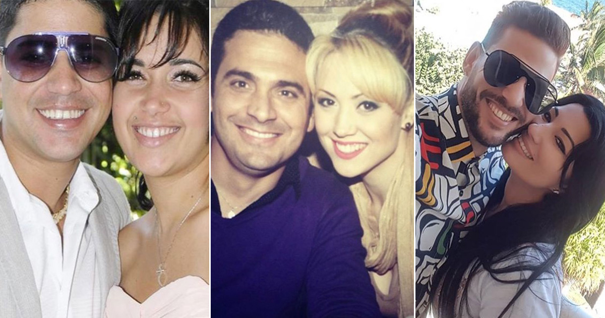 Baby Lores, Mijail Mulkay y Heydy González junto a sus parejas © Instagram de los artistas