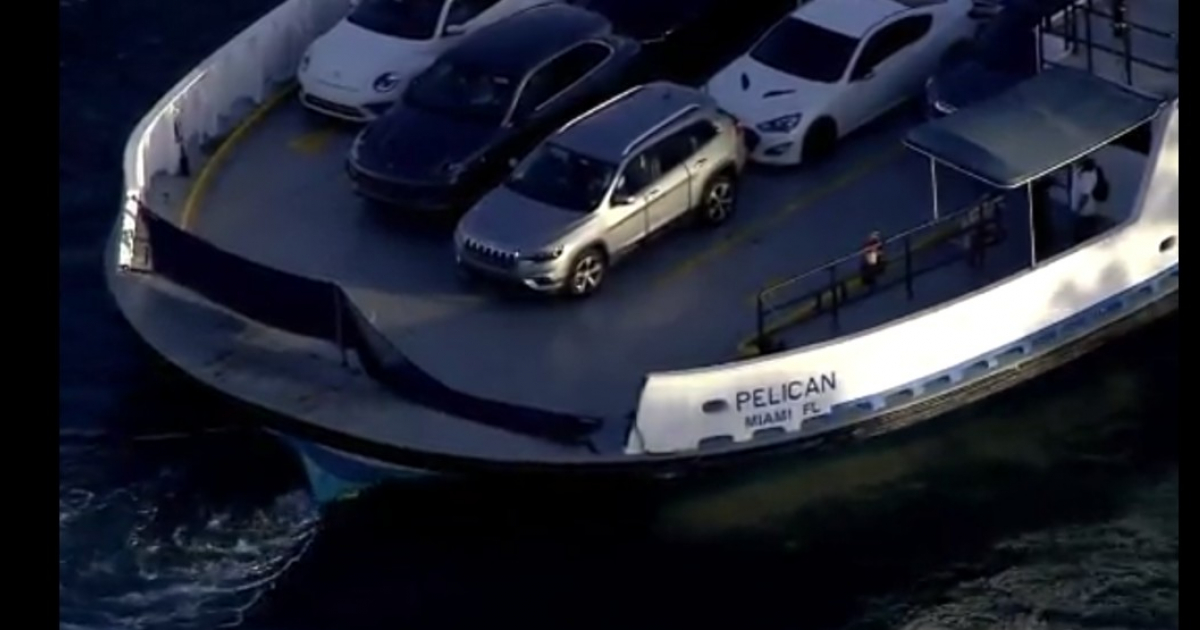 Ferry Pelican, desde donde cayó el auto © YouTube/screenshot