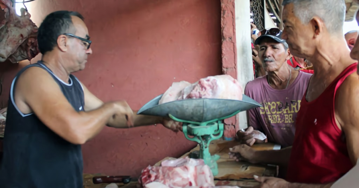 Venta de carne en Las Tunas © Periódico 26
