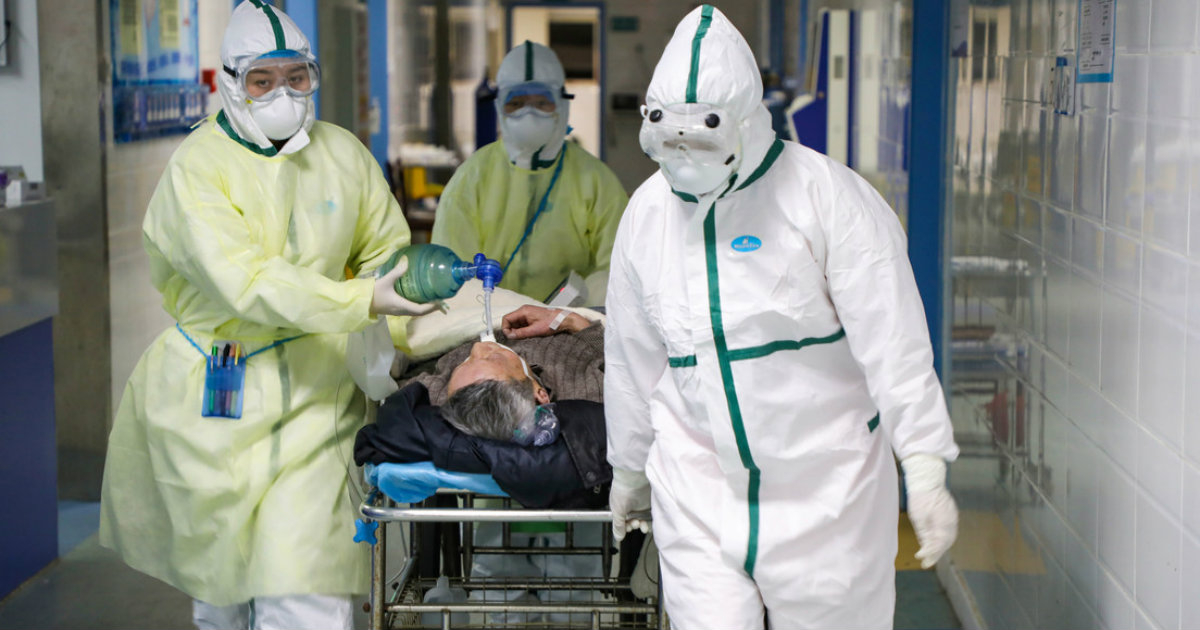 Paciente afectado por el coronavirus en un hospital en Wuhan. © China Daily vía Reuters