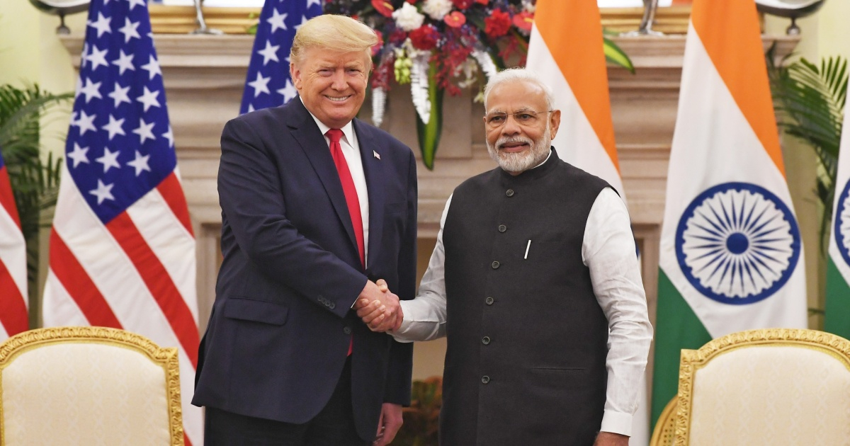 Donald Trump, presidente de Estados Unidos de América y Narenda Modri, primer ministro de la India © Twitter / Narenda Modri