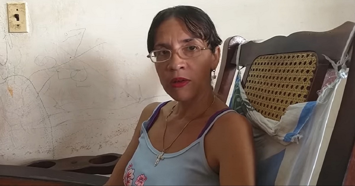 Nadia Salazar, jubilada del Partido Comunista de Cuba © Screenshot/Youtube/NoticiasCubanet Cuba