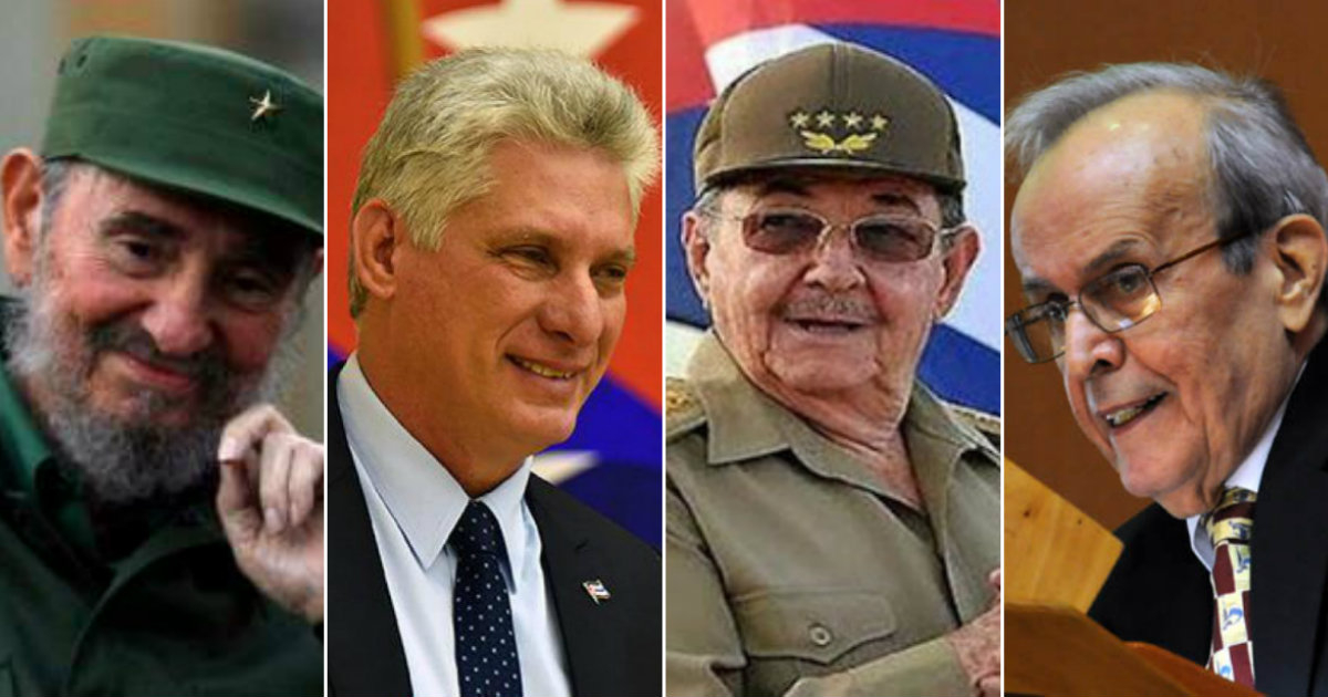 Fidel Castro, Miguel Díaz-Canel, Raúl Castro y Ricardo Alarcón © Cubadebate