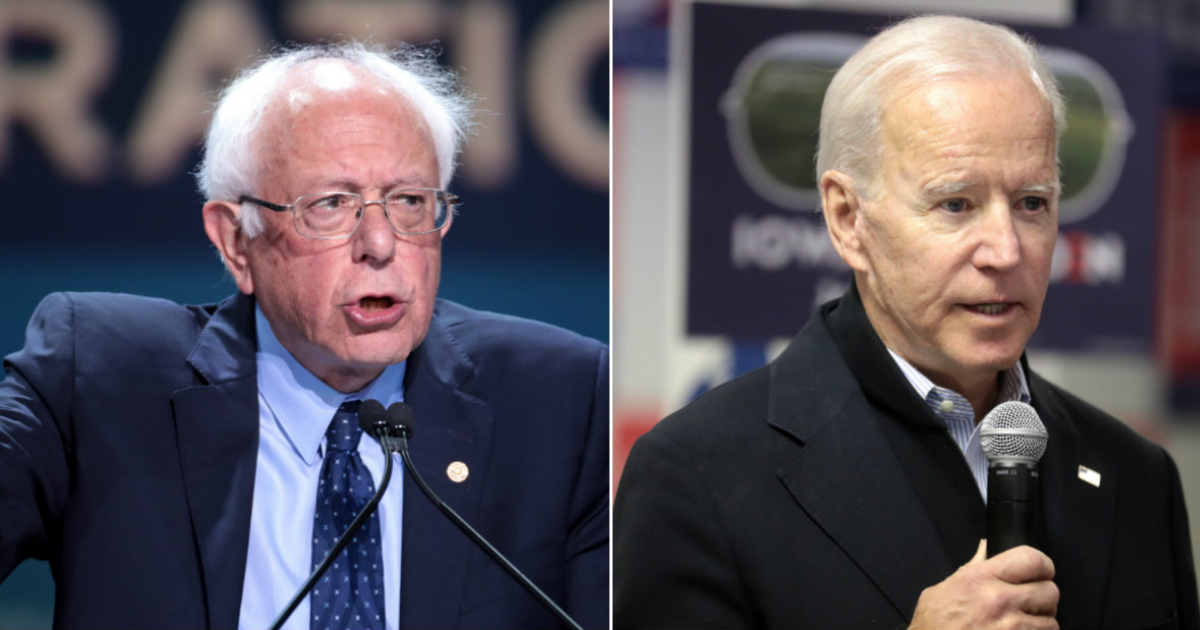 Bernie Sanders (i) y Joe Biden (d) © Collage Flickr /Gage Skidmore