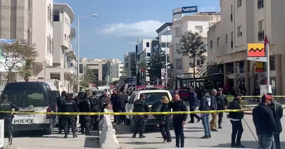 Policía cerca de la zona del atentado. © Captura de pantalla