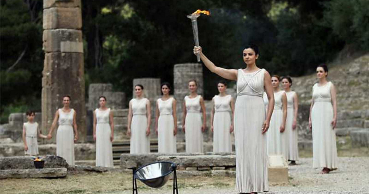 Ceremonia de encendido de la antorcha olímpica © RTVE