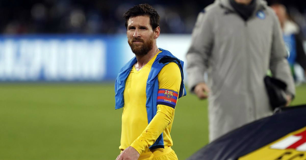 Leo Messi tras el partido ante el Napoles © FC Barcelona