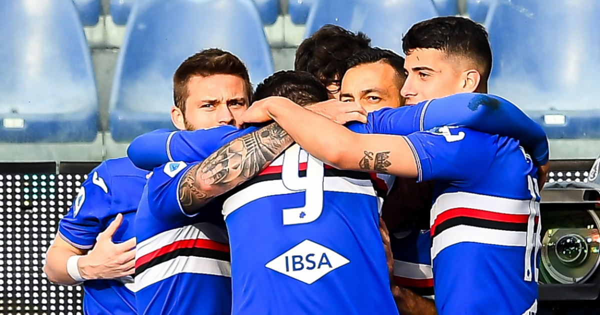 Futbolistas de la Sampdoria © Sampdoria English/ Twitter