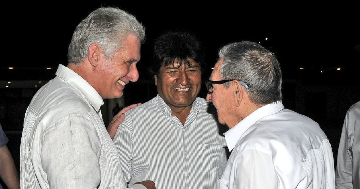 Evo Morales y gobernantes del régimen cubano (23 de septiembre 2019) © Twitter @PresidenciaCuba