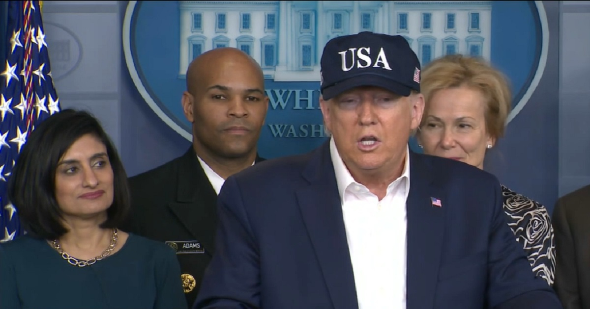 Donald Trump, en conferencia sobre Coronavirus 13/03/2020 © Captura de video / CNN