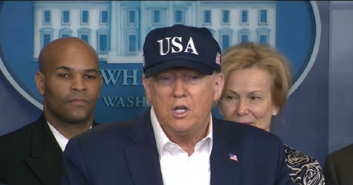 Donald Trump en conferencia de prensa en la Casa Blanca sobre coronavirus © Captura de video / CNN