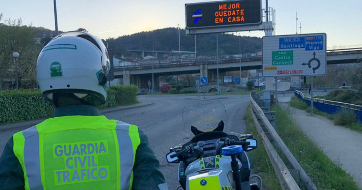 Control de tráfico en España ante el estado de "alarma nacional" © Twitter/Guardia Civil