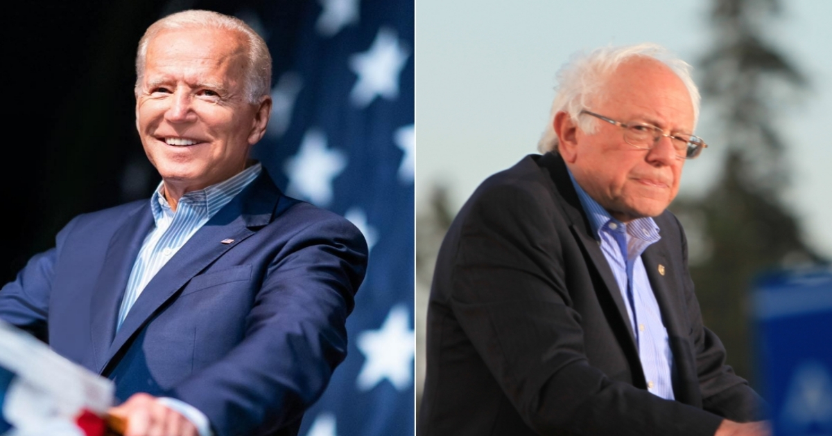 Joe Biden y Bernie Sanders. (imágenes de referencia) © Collage con Facebook de Biden y Flickr / Shelly Prevost