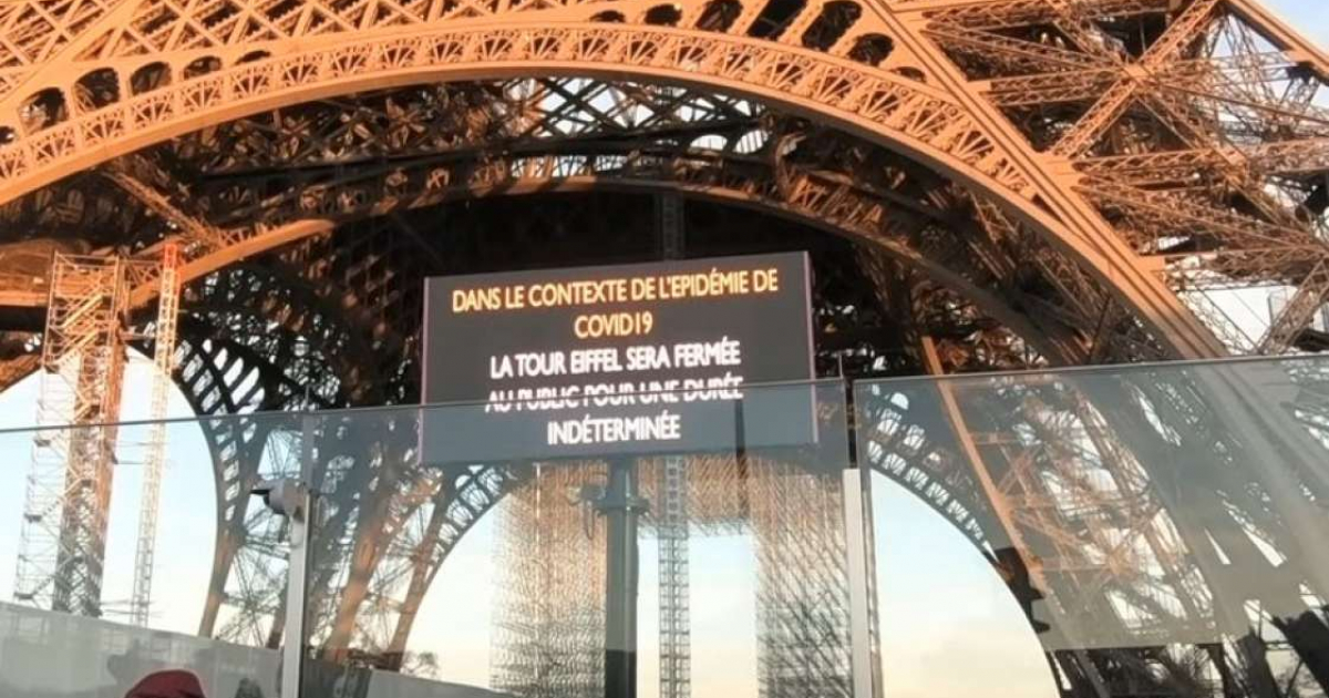 Bajos de la Torre Eiffel en París © Captura de video de youtube