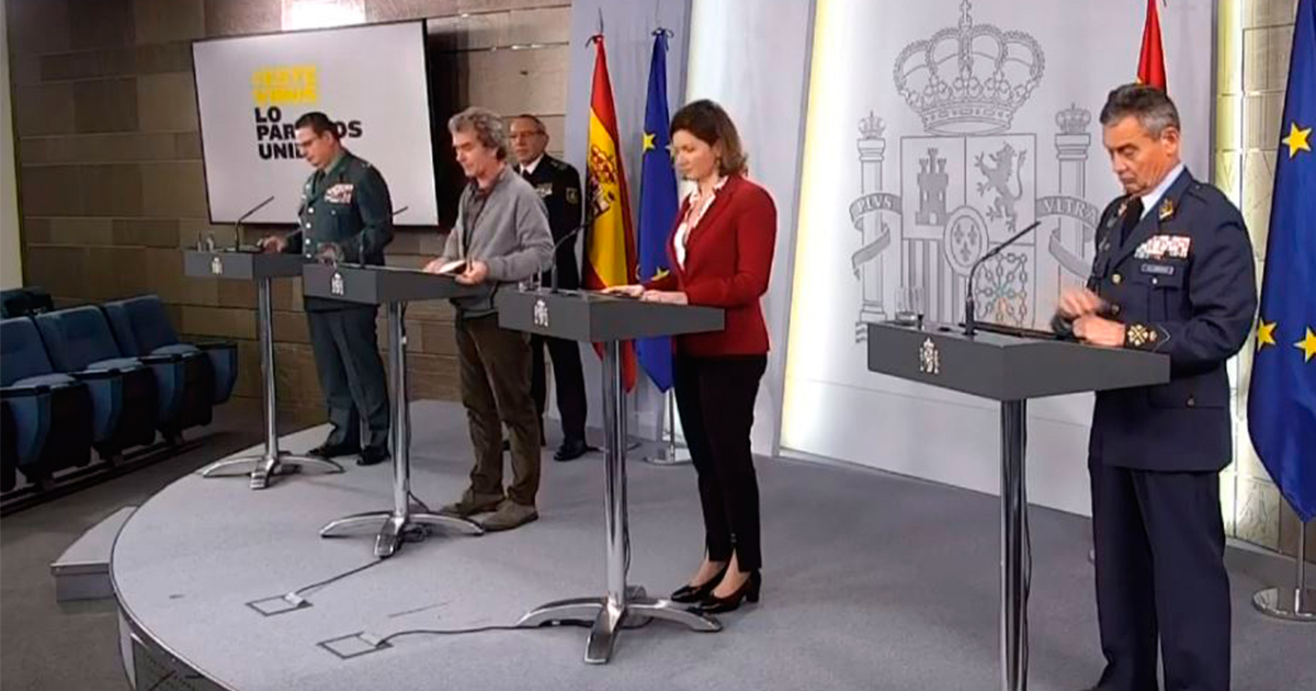 Representantes del Gobierno de España dan a conocer cifras de afectados © Youtube / EFE