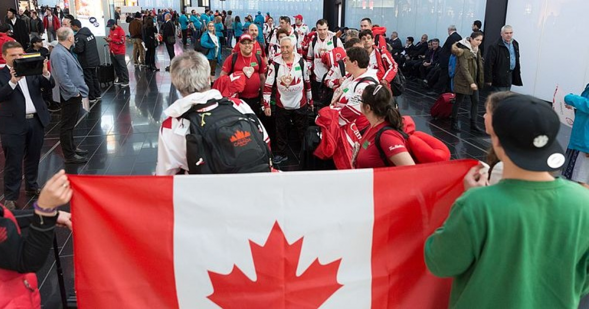 Atletas canadienses © Wikimedia Commons