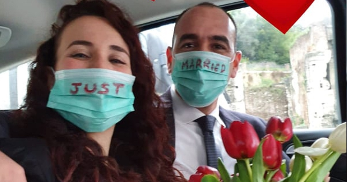 Roli y Emma, se casan en Italia en medio del coronavirus © CiberCuba