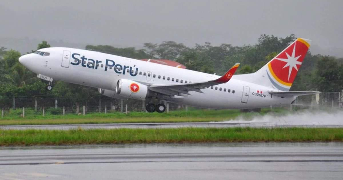 Aeronave de Star Perú © Embajada de Cuba en Perú