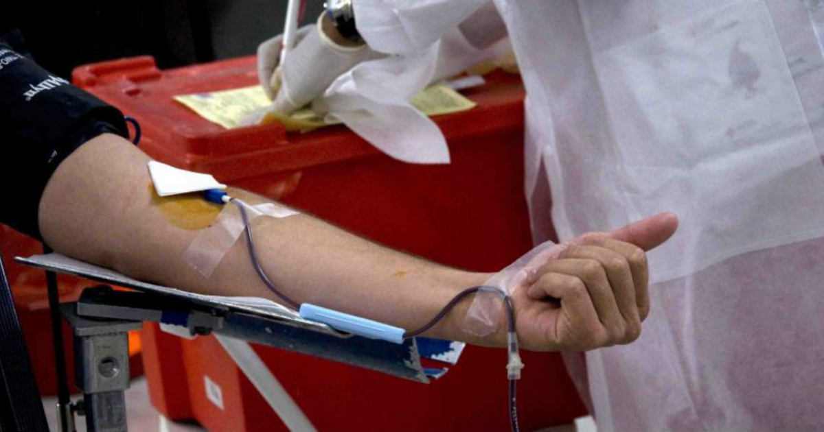 Donación de sangre (referencia) © YouTube/screenshot