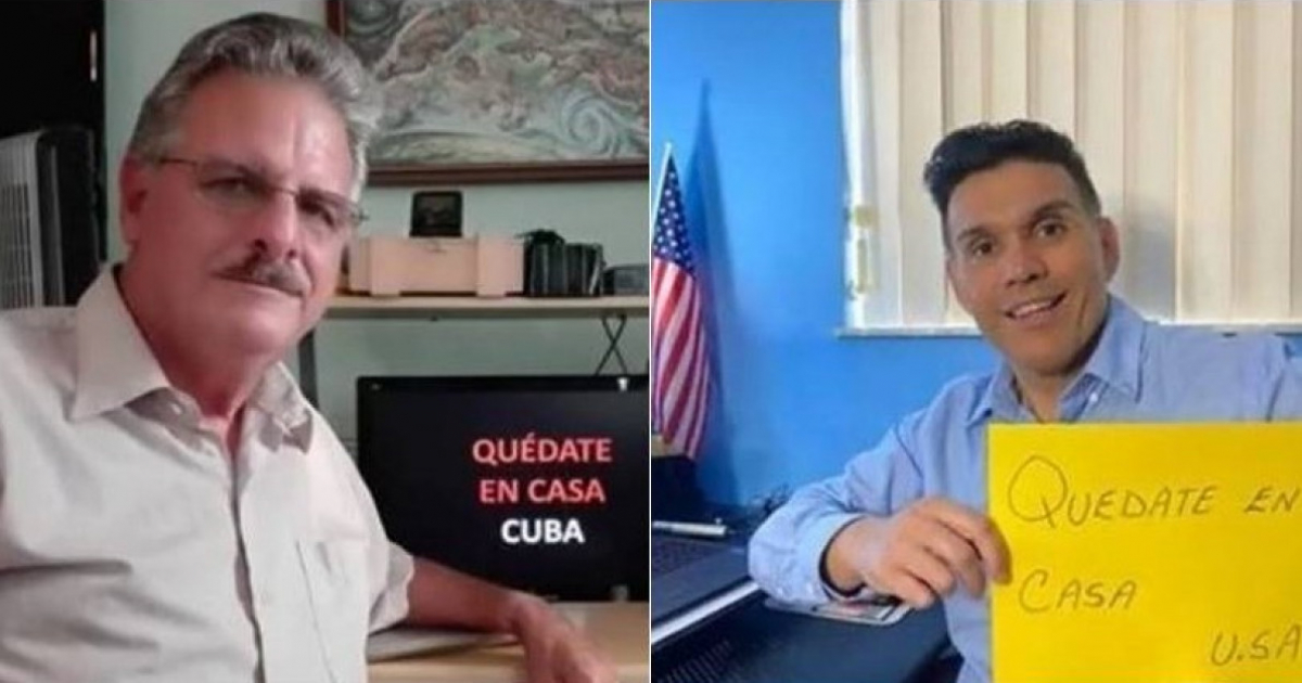 José Rubiera, de Cuba, y Javier Serrano, de Univisión © Captura de video de youtube
